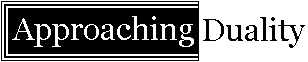 Approaching Duality Logo